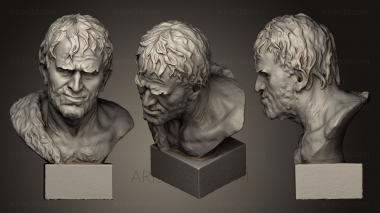 Busts and heads antique and historical (BUSTA_0544) 3D model for CNC machine